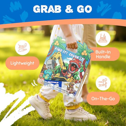JoyCat Find & Color Paint with Water Coloring Books for Toddlers - style: Dinosaurs