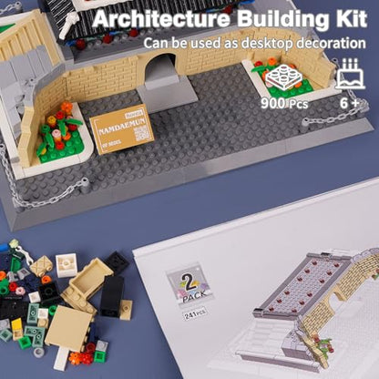 Oichy Namdaemun Model Building Kits, World Famous Architecture Building Blocks Set, Collection Namdaemun Toys Gifts Set for Adults and Kids(900 PCS) - color: Namdaemun