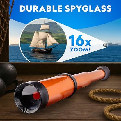National Geographic Pirate Telescope Adventure Activity Kit for Kids - size: 1 Dig Brick