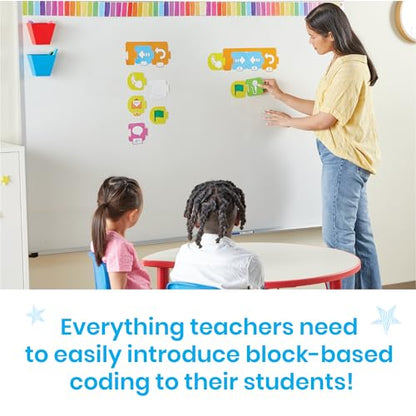 hand2mind ScratchJr Block-Based Coding Magnetic Demonstration Set, Learn to Code, Computer Science and Programming for Kids, STEM Activities, Elementary STEM Classroom, Science Teacher Supplies - style: Demonstration Set