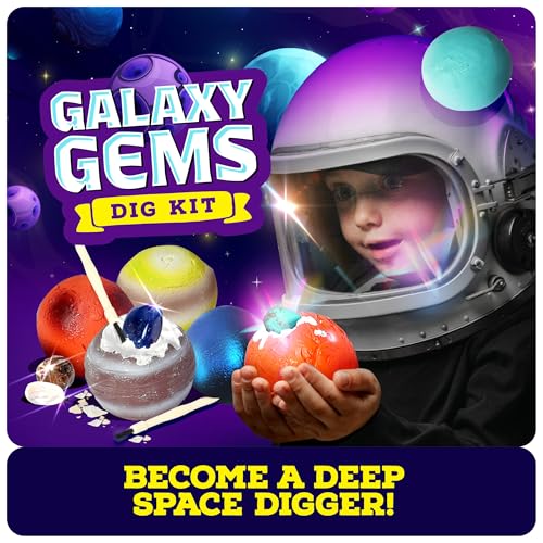 Galaxy Gem Dig Kit for Kids - Gemstones Digging Science Kits for Kids