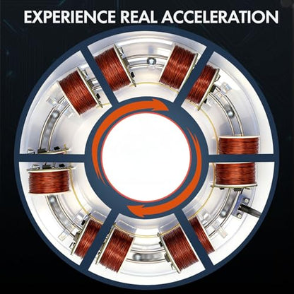 NikolaToy High tech electromagnetic Coil Accelerator - Multifunctional STEM Toy for Science Education and Creative Learning Hands-On Physics Experiment Kit for Adults (electromagnetic Coil) - color: Electromagnetic Coil