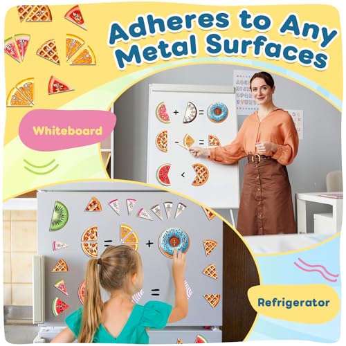 Magnetic Fraction Tiles & Circles, Bars, Math Manipulatives