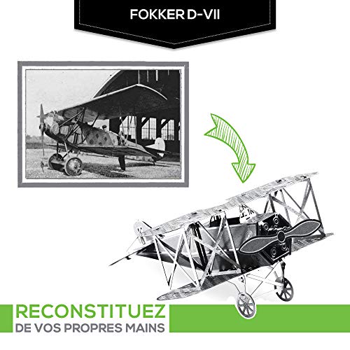 Metal Earth Fokker D-VII Airplane 3D Metal Model Kit Fascinations
