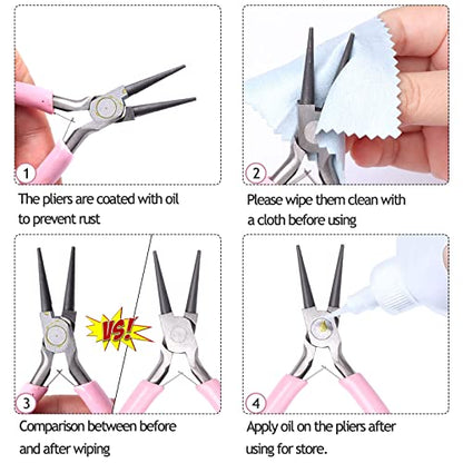 SONGIN 3 Pack Jewelry Pliers Set Tools for Jewelry Making and Repair