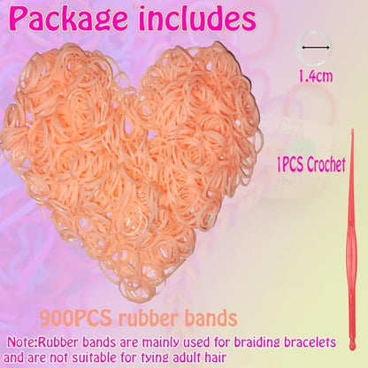 Loom Rubber Band Refill, Complexion 900 Pcs. - color: Complexion