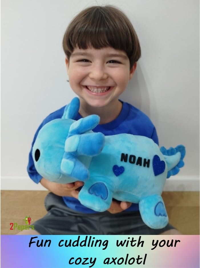 Axolotl Plushie Kit, DIY Animal Toy Fun Arts and Crafts For Boys & Girls - style: AXOLOTL (blue)