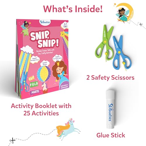 Skillmatics Snip Snip Unicorns & Princesses, Scissor Skills, Felt Craft Kit - style: 4. Unicorns & Princesses