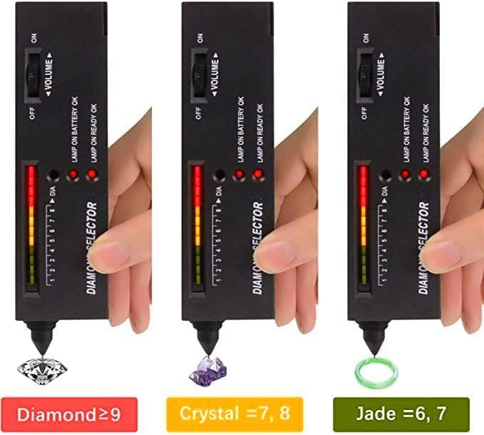 Diamond SE Tester- Professional Diamond & Moissanite Detector, 2-Second Results with LED/Sound Alert, Portable Gemstone Tester for Jewelry, Pawn Shops, Home Use (Includes Case & Batteries)
