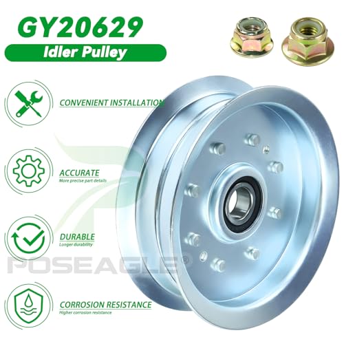 756-05034A GY20629 Idler Pulley for John Deere 42" 48" D140 Deck - size: 1xGY20629 756-05034