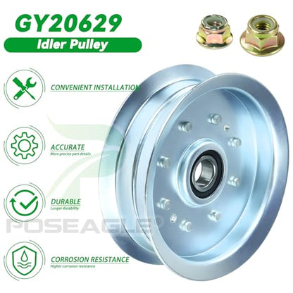 756-05034A GY20629 Idler Pulley for John Deere 42" 48" D140 Deck - size: 1xGY20629 756-05034