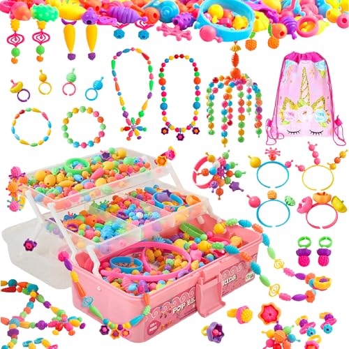 Orian Jewelry Making Kit for Girls, 850+ Pop Beads, Bracelet & Necklace - size: 850+ Piece Set