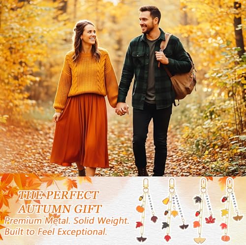 CraftyDream 558 Pcs Fall Charm Keychain Making Kit DIY Craft Gift - style: Fall