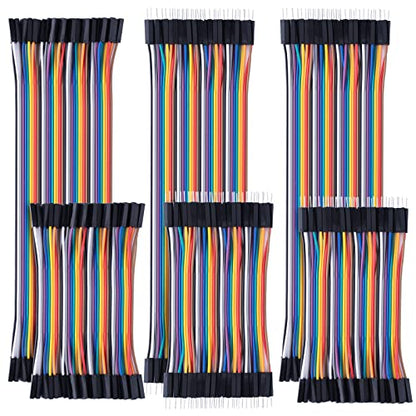 Aypzuke 10cm+20cm 240pcs Breadboard Jumper Wires Cable Kit, Male to Female, Female to Male, Compatible for Arduino and Raspberry Pi - size: 10cm+20cm