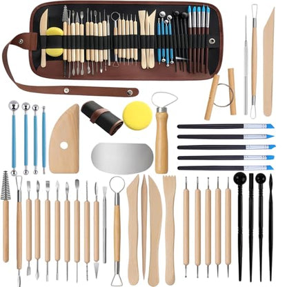 43 PCS Clay Tool,Clay Sculpting Tools Kit with Storage Bag