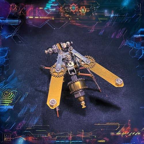 3D Metal Puzzle Insect Bug Mechanical Fly Model Steampunk Sculpture DIY Projects Making Kit Arts and Crafts Metal Building Science kit, Ideas,Gifts for Birthday(Mechanical Fly A) - style: Mechanical Fly A