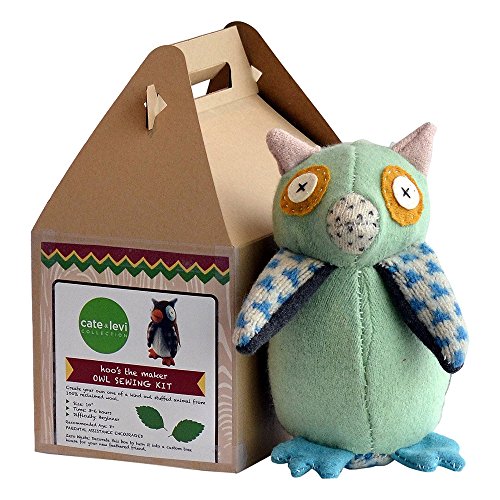 Cate & Levi - Stuffed Animal Making Kit - Unique Child Gift - Machine Washable (Owl), 84 months to 168 months - style: Owl