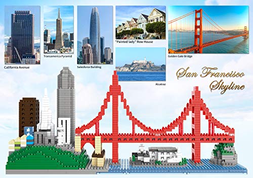 Architecture Skyline Micro Mini Block San Francisco Building Model Set Gift