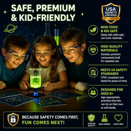 Science Experiments Kit for Kids 8-12 Years Old | Glow in the Dark