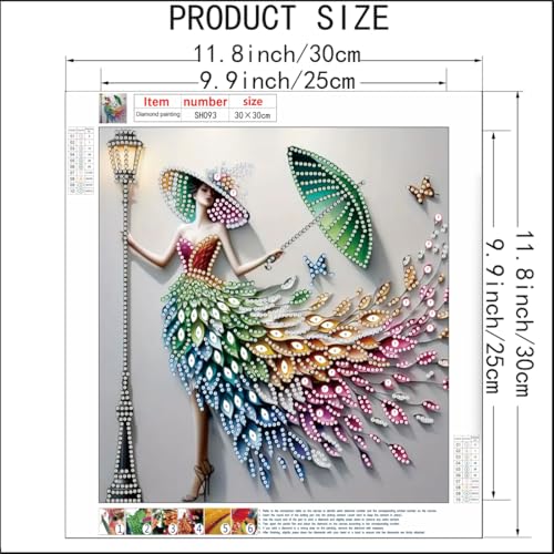 Diamond Painting Kits for Adults,Special Shape Diamond Art Kits 12 X 12inch - color: SH093