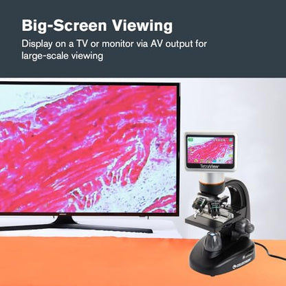 Celestron TetraView LCD Digital Microscope with 180° Swivel Screen - style: TetraView LCD Digital Micro
