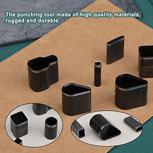 24 Style Leather Hollow Punch Cutter Tool, Leather Cutting Tools - size: 24 Shapes