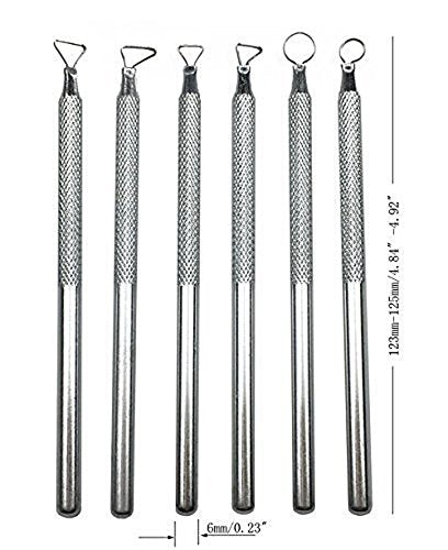COMIART 6 PCS Sludge Pottery Clay Scraper Clay Sculpting Modelling Tools