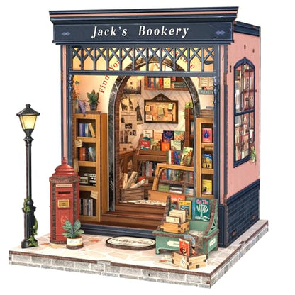 Fsolis Book Nook Kit, Jack's Bookery - color: Jack's Bookery