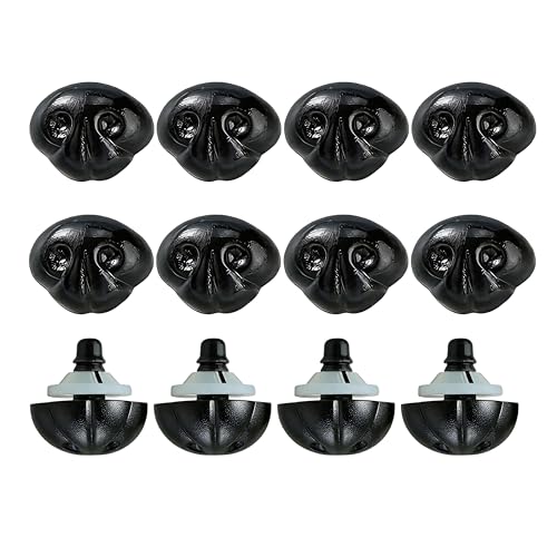 BESTCYC 60Pcs Safety Noses Dog Nose and Washers for Crochet Amigurumi - size: 20*25mm