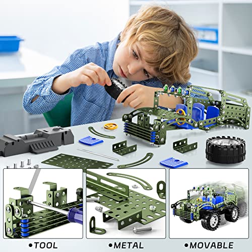 Lucky Doug Building Toys Model Truck Set - STEM Project for Kids Ages 8-12, Assembly Model Car Kits Toys for Kids Boys 8 9 10 11 Years Old - style: 9905