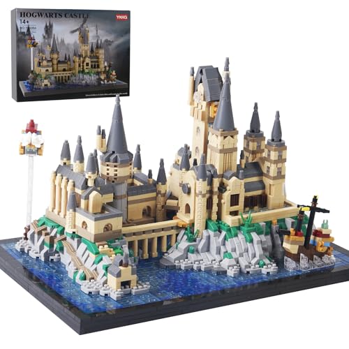 2900+PCS Micro Mini Hog Magic Castle Building Blocks Model Set,Creative Ideals Harry Tower Architecture,Unique Present for 14+ Kids or Adults