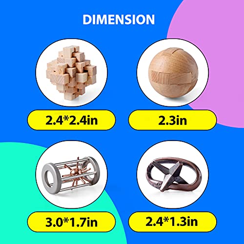 Wooden and Metal Puzzles Gift for Kids, Teens, and Adult - style: Stlyle E