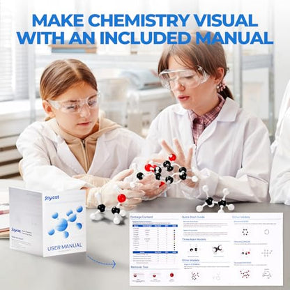 JoyCat 238-Piece Molecular Model Kit for Organic and Inorganic Chemistry - style: 238 Pieces