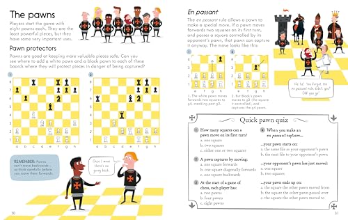 Usborne Chess Book: A Fun Chess Guide for Kids (Ages 6-9) with Write-In Puzzles, Stickers, and Problem-Solving Activities (Where's the...)