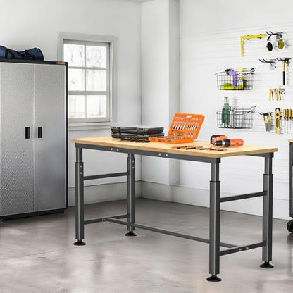 Ultrawall Workbench for Garage, Adjustable Height Work Table 60 x 23.5 inch - size: 60 x 23.5 inch