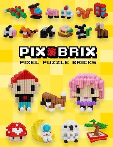 Pix Brix Pixel Puzzle Building Bricks, 3,000 Pcs Container, Medium Palette - color: Medium, size: 3000pc