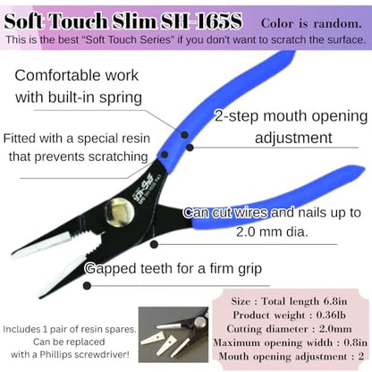 Igarashi IPS Soft-Jaw Pliers Set (PH-165 & SH-165S) Non-Marring Slip Joint Pliers for Delicate Work Made in Japan (Tsubame-Sanjo) with Microfiber Cloth