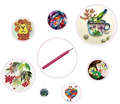 4 Pcs Paper Quilling Tools Slotted Kit Rolling Curling Stainless Steel