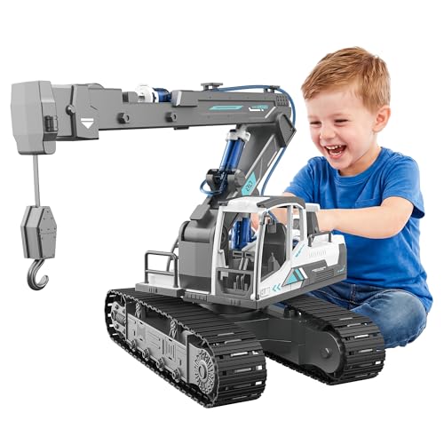 Hydraulic Crane Truck STEM Building Toy, 134 Pcs Engineering Kit for Kids - style: Crane