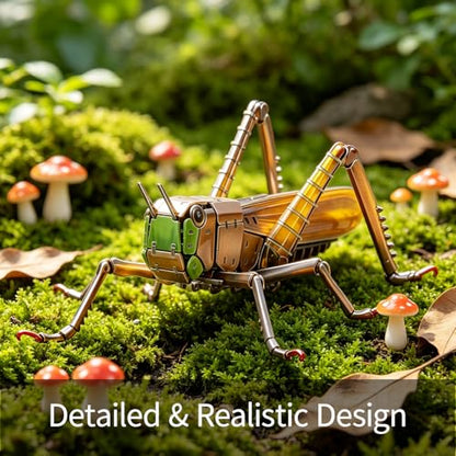 3D Acrylic Insect Puzzle DIY Bug Model Kit Animal STEM Gift - color: Grasshopper