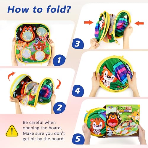 Animal Bean Bag Toss Game Toy Outdoor Toss Game - color: Animal