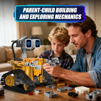 STEM Robotics Kit for Kids 8-12, APP & Remote Control Robot Building Kits
