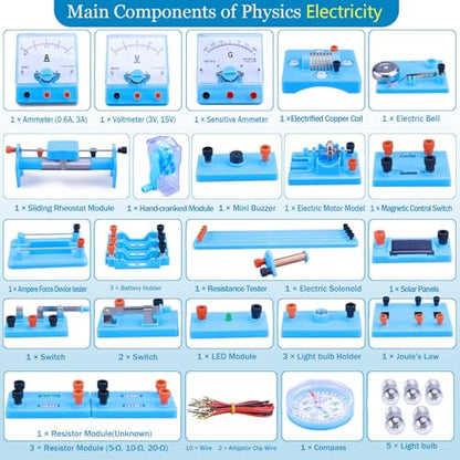 Physics Electricity & Magnetism Experiment Kit STEM Physics Lab Supplies