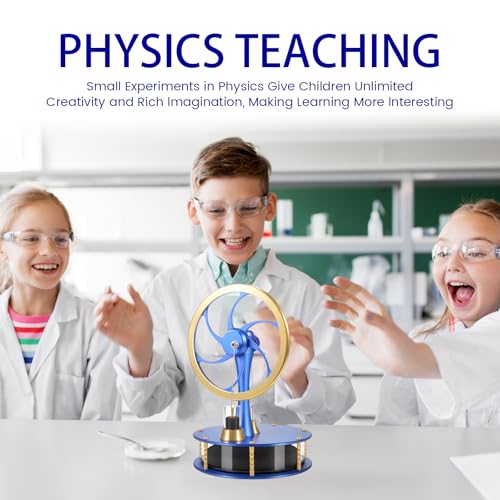 Low Temperature Stirling Engine Kit Steam Heat Educational Model Classroom Teaching Stirling Engine Adult Desktop Educational Toys Brass Aluminum Stirling Engine- HZZ92 PRO Blue - color: Pro Blue