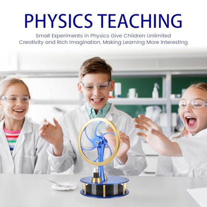 Low Temperature Stirling Engine Kit Steam Heat Educational Model Classroom Teaching Stirling Engine Adult Desktop Educational Toys Brass Aluminum Stirling Engine- HZZ92 PRO Blue - color: Pro Blue