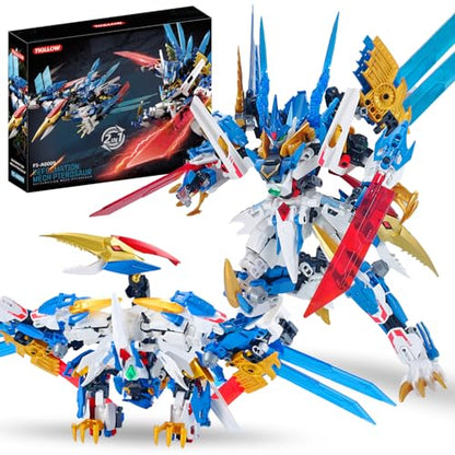 TIALLOW Dinosaur Mech Building Set Pterodactyl Transform Robot Toy for Boy - style: Pterodactyl
