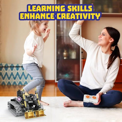 STEM Robot Building Kit for Kids Ages 6-14 | 323 PCS 5-in-1 | 4 Control Modes | APP & Remote Control | Rechargeable Coding Robot Toy | Engineering Educational Gift for Boys Girls - style: K96185