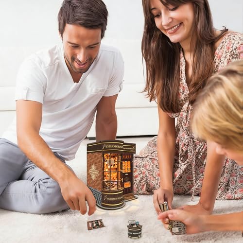 Book Nook Kit DIY Miniature House 3D Wooden Puzzle - Magic Wand Shop - color: Magic Wand Shop