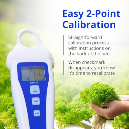 Bluelab pH Pen - ± 0.1 pH Accurate - Durable Double Junction Probe - style: PH Pen