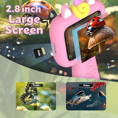 Kids Borescope Camera Toy with Light, STEM Snake Camera with 32GB SD Card